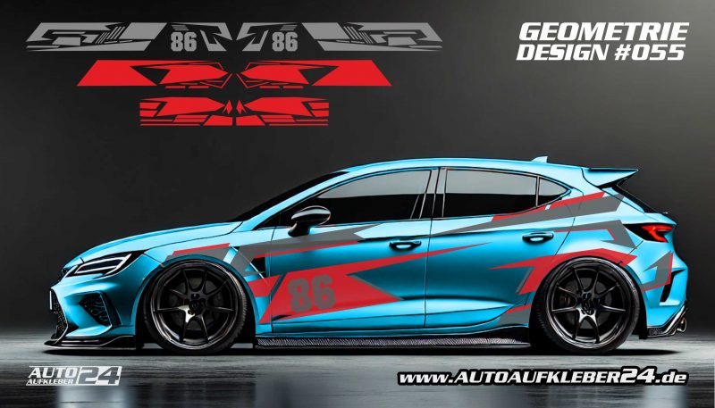 Geometrie Design 055 - Autoaufkleber Set – Bild 2