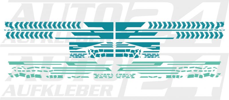 Geometrie Design 067 - Autoaufkleber Set – Bild 8