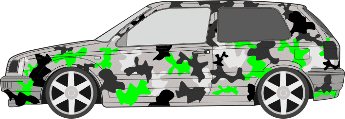 Camouflage Aufkleber Set V1  Camouflage Car Graphic Kit V1, Seitendekor  Aufkleber für Fahrzeuge, Vinyl side graphic for cars!