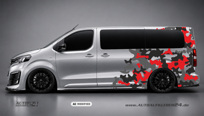 Camouflage Classic Design- Autoaufkleber Set – Bild 6