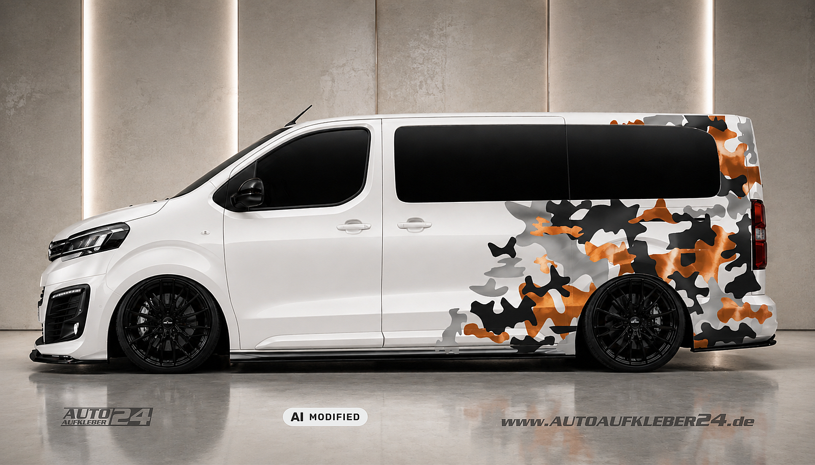 Camouflage Classic Design- Autoaufkleber Set – Bild 9