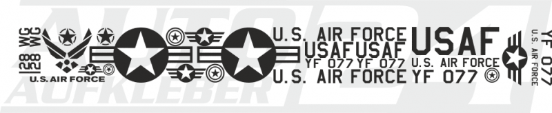 US Air Force, Aufkleber, Design, Autoaufkleber, Sticker,
