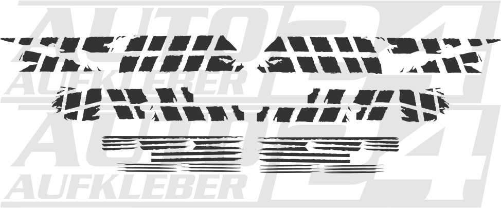 Ford Focus EVO - Seitenstreifen Auto Aufkleber Dekor Komplett Set Art. Nr.:  1057 