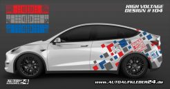Autoaufkleber 24 - Dein Shop für ausgefallene Elektro Auto Aufkleber und Design Folien - Autofolierung Tesla Model Y