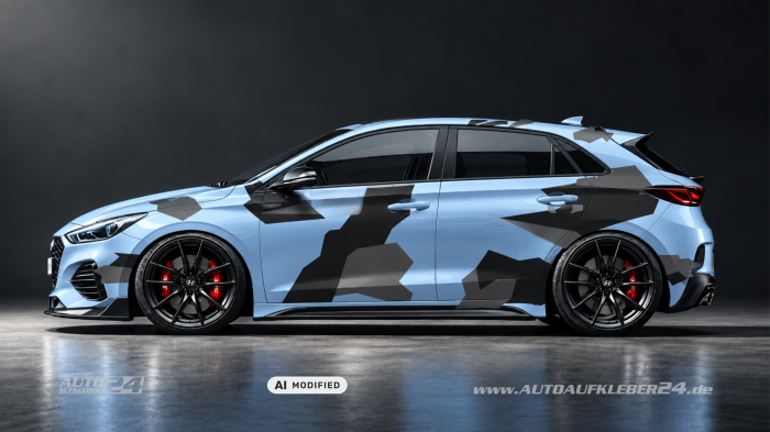 Camouflage Stealth Fighter - Autoaufkleber Set – Bild 11
