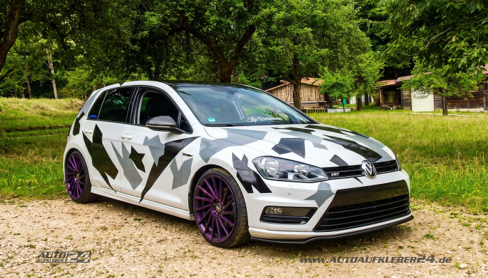 Camouflage Stealth Fighter - Autoaufkleber Set