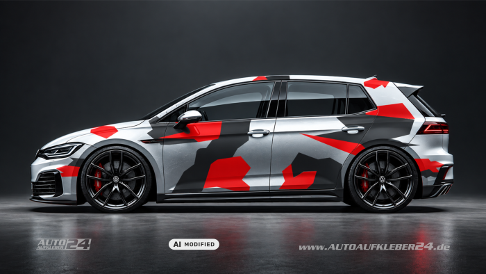 Camouflage Stealth Fighter - Autoaufkleber Set – Bild 9