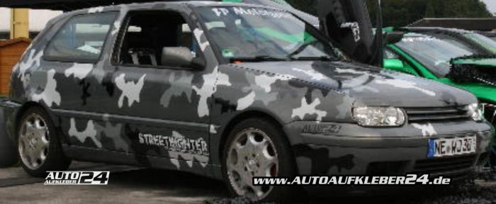 camouflage design car wrap folie