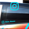 Dein Instagram Name als Aufkleber fürs Auto