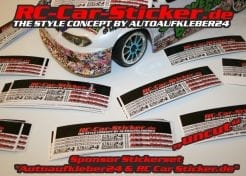 RC CAR Aufkleber Sticker Folien Bögen Design Modellbau