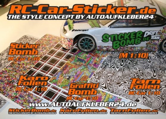 rc car sticker