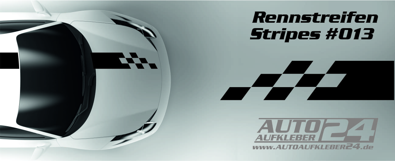 Rennstreifen - Mustang Streifen - Racing Streifen #007 — Autoaufkleber 24 -  carstyling and more