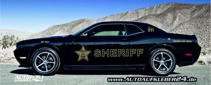 Sheriff car design - Autoaufkleber Set — Autoaufkleber 24 - carstyling and  more