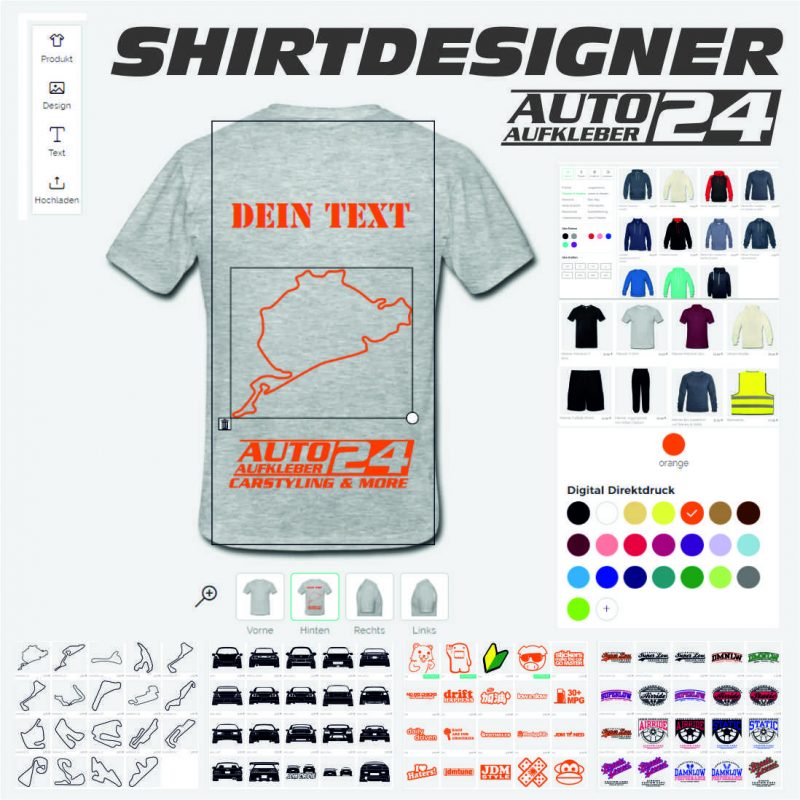 shirtdesigner - eigene Shirts designen