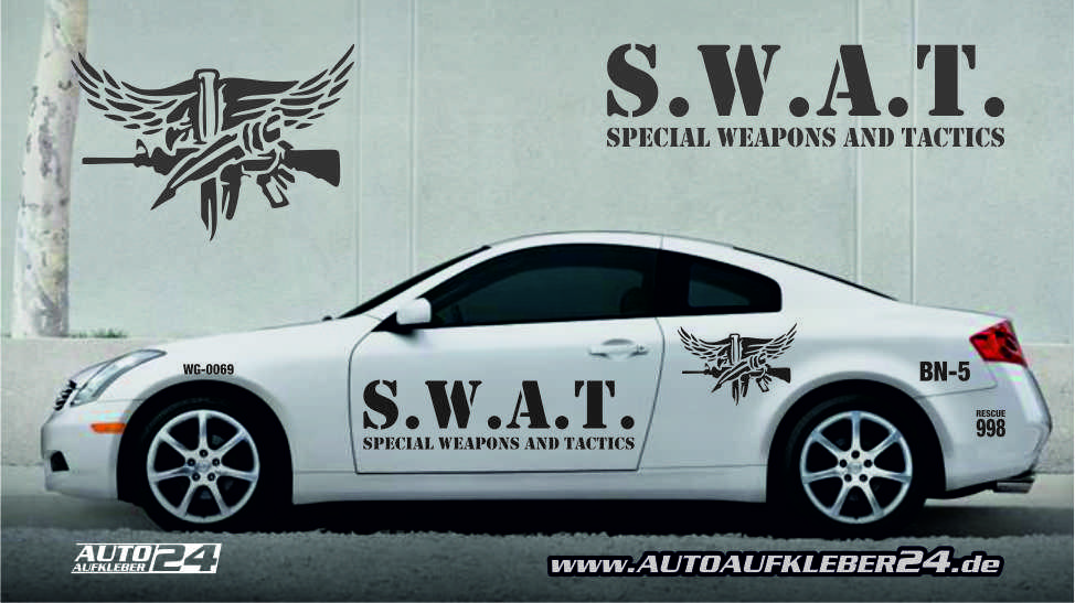 S.W.A.T. car design - Autoaufkleber Set — Autoaufkleber 24 - carstyling and  more
