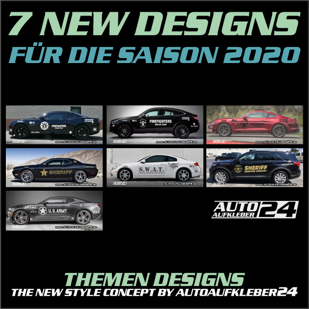 Autoaufkleber Aufkleber für die Saison 2020 Designfolien